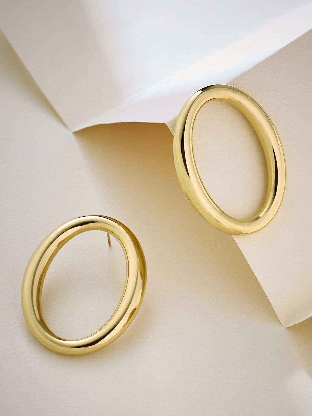 

Yinara Gold Plated Contemporary Drop Earrings
