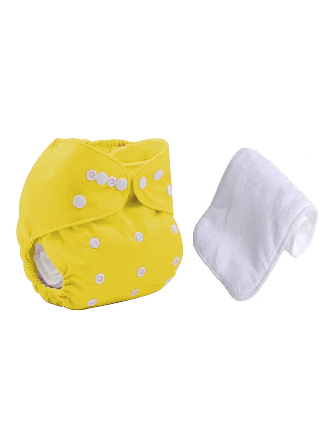 

Kritiu Kids Reusable Waterproof Cloth Diapers With Insert Pad, Yellow