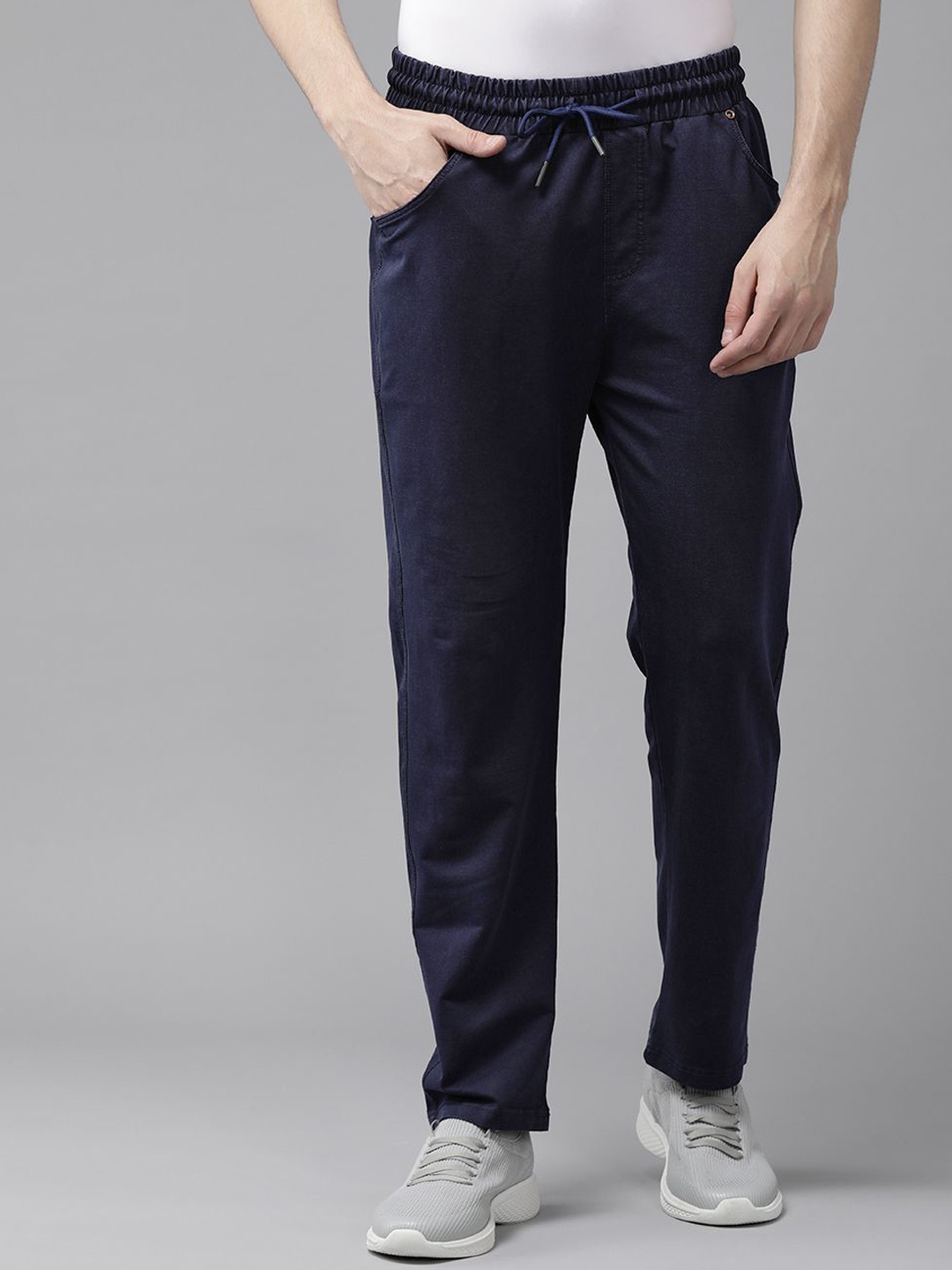

PERFKT-U Men Relaxed-Fit Track Pants, Navy blue