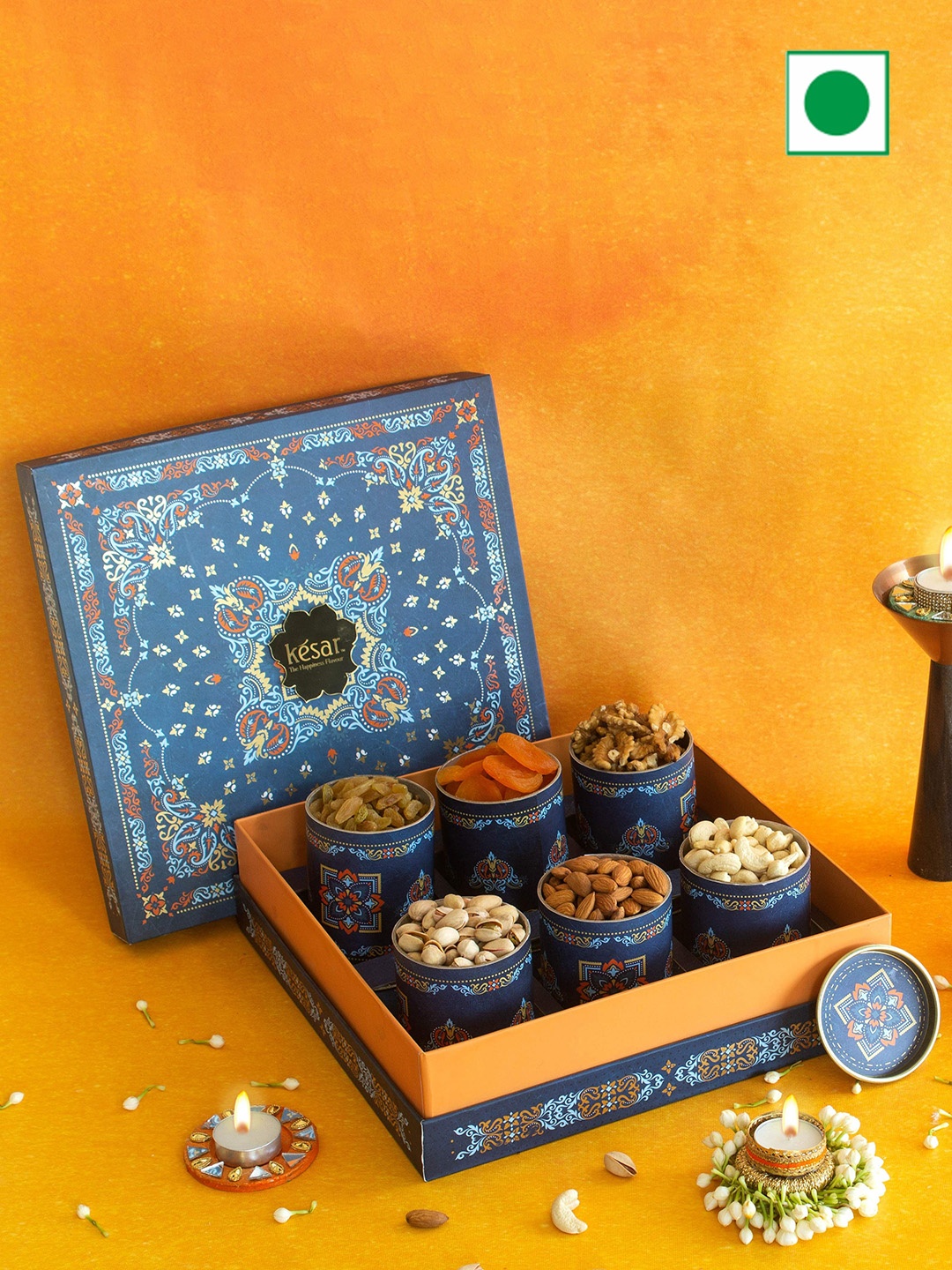 

Kesar Sweets Dry Fruit Gift Box, White