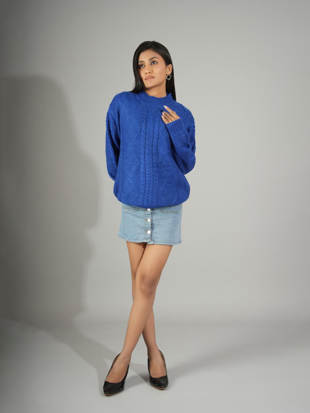 

Stylecast X Kotty Women Pullover Sweater, Blue