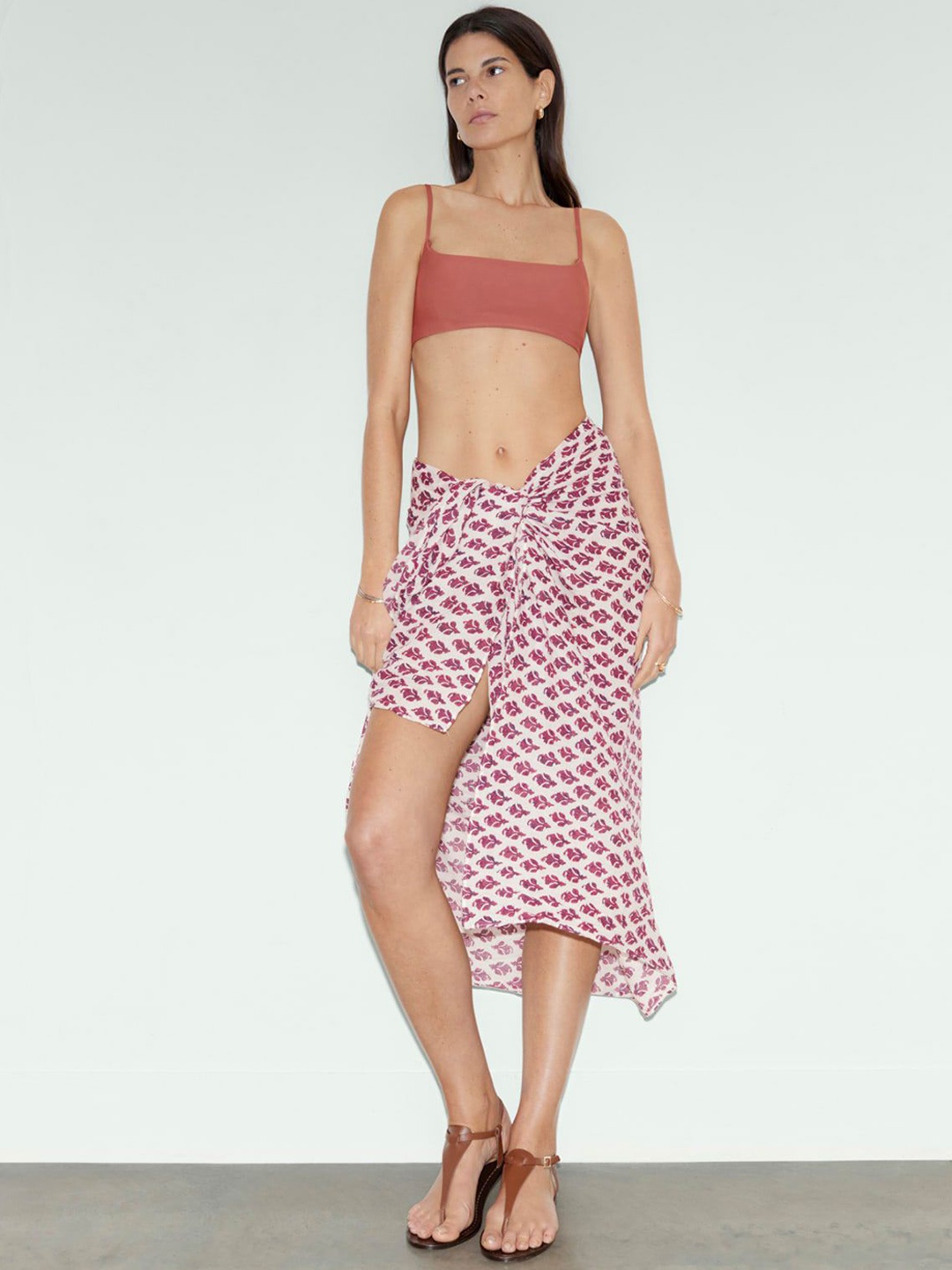 

Marks & Spencer Floral Printed Pure Cotton Sarong, White