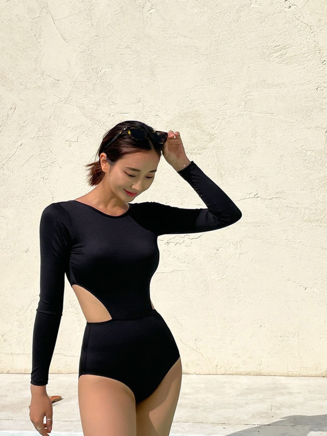 

LULU & SKY Women Swimwear Bodysuit, Black