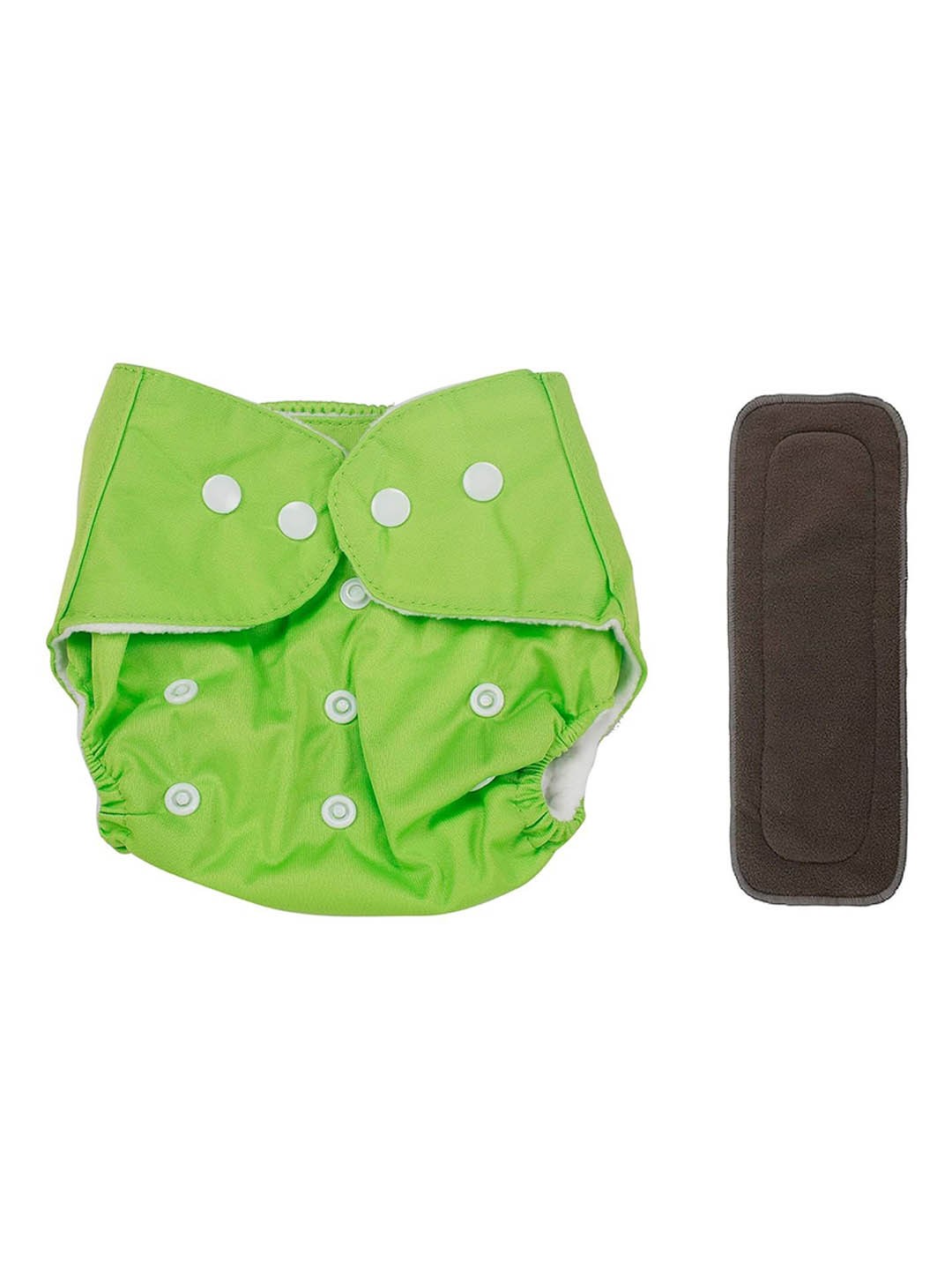 

Kritiu Kids Reusable Waterproof Cloth Diaper With Insert Pad, Green