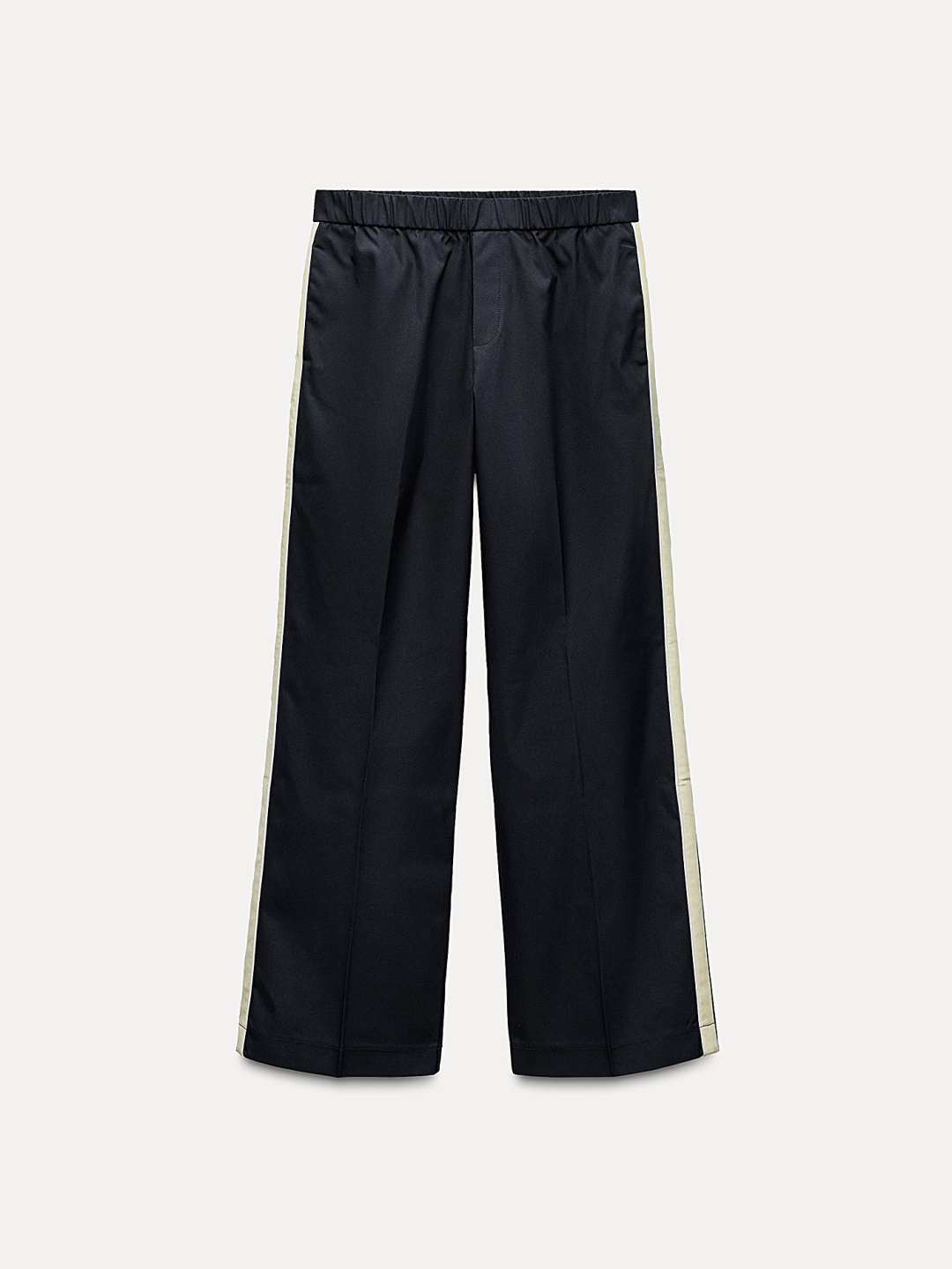 

LULU & SKY Women Straight Fit High-Rise Trousers, Black