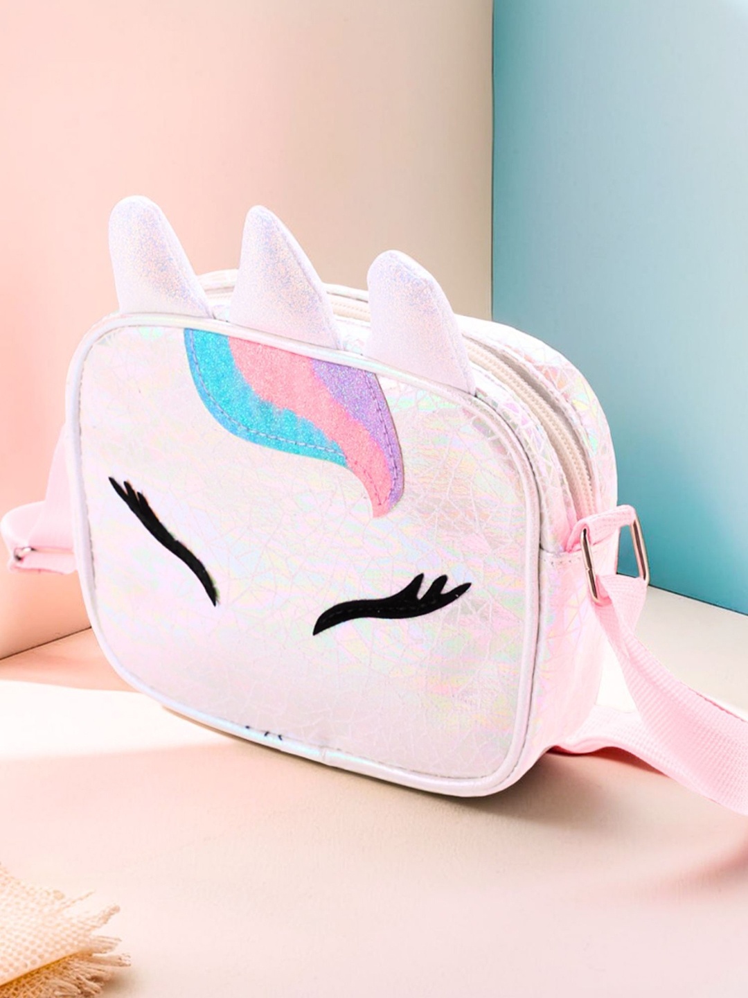 

Tinker Squad Girls Unicorn Charming White Sling Bag Shoulder Handbag