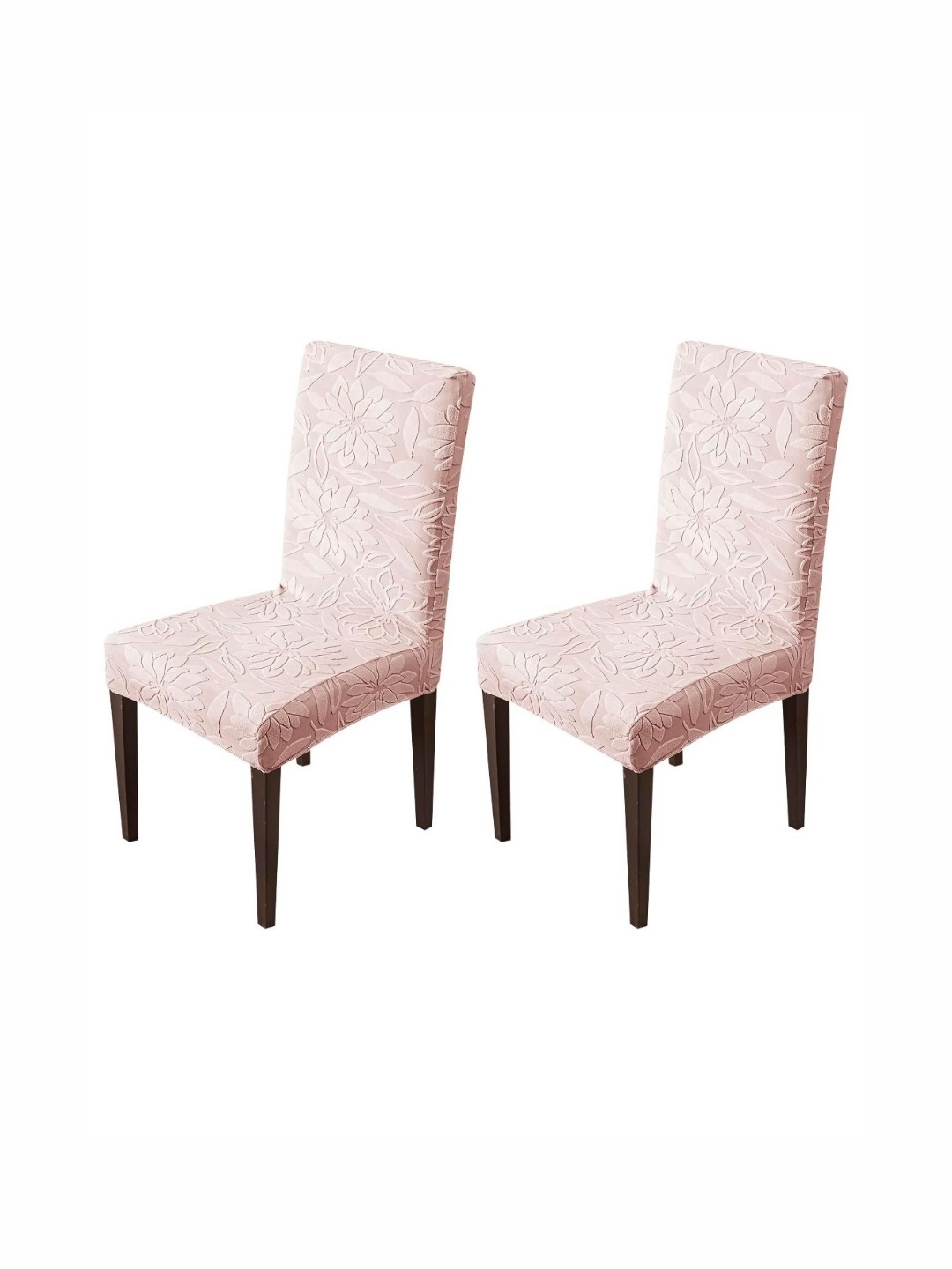 

HOUSE OF QUIRK Pink 2 Pieces Floral Removable Chair Covers