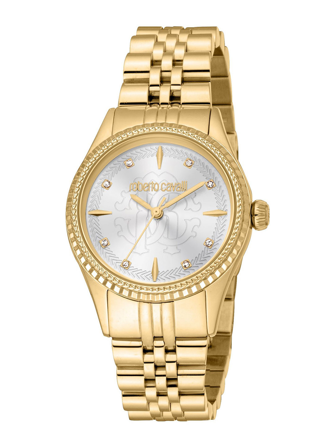 

Roberto Cavalli Women Printed Dial & Stainless Steel Straps Analogue Watch RC5L024M1055, Gold