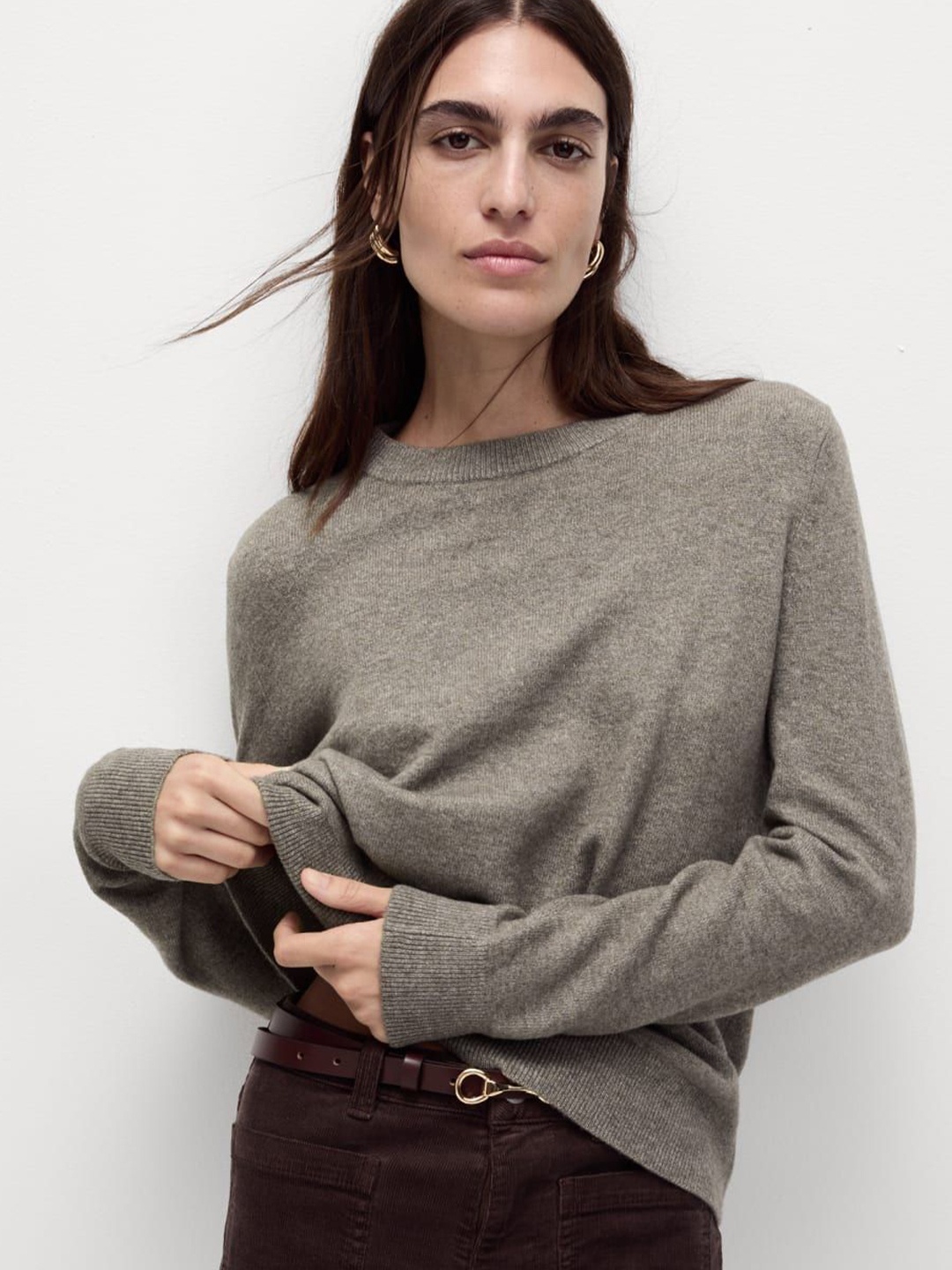 

Marks & Spencer Women Round Neck Pullover, Grey