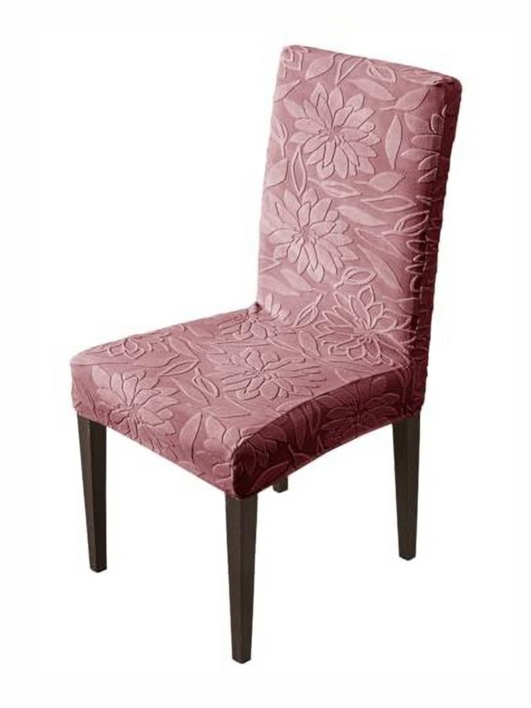 

HOUSE OF QUIRK Maroon Floral Waterproof Dining Chair Cover