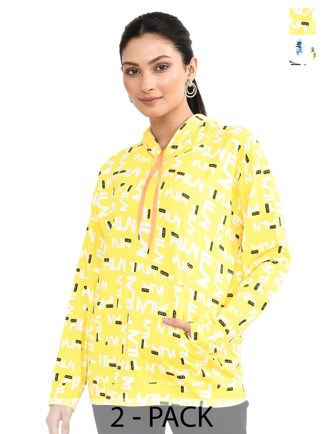 

RAPL Women Printed Hooded Sweatshirt, Multi