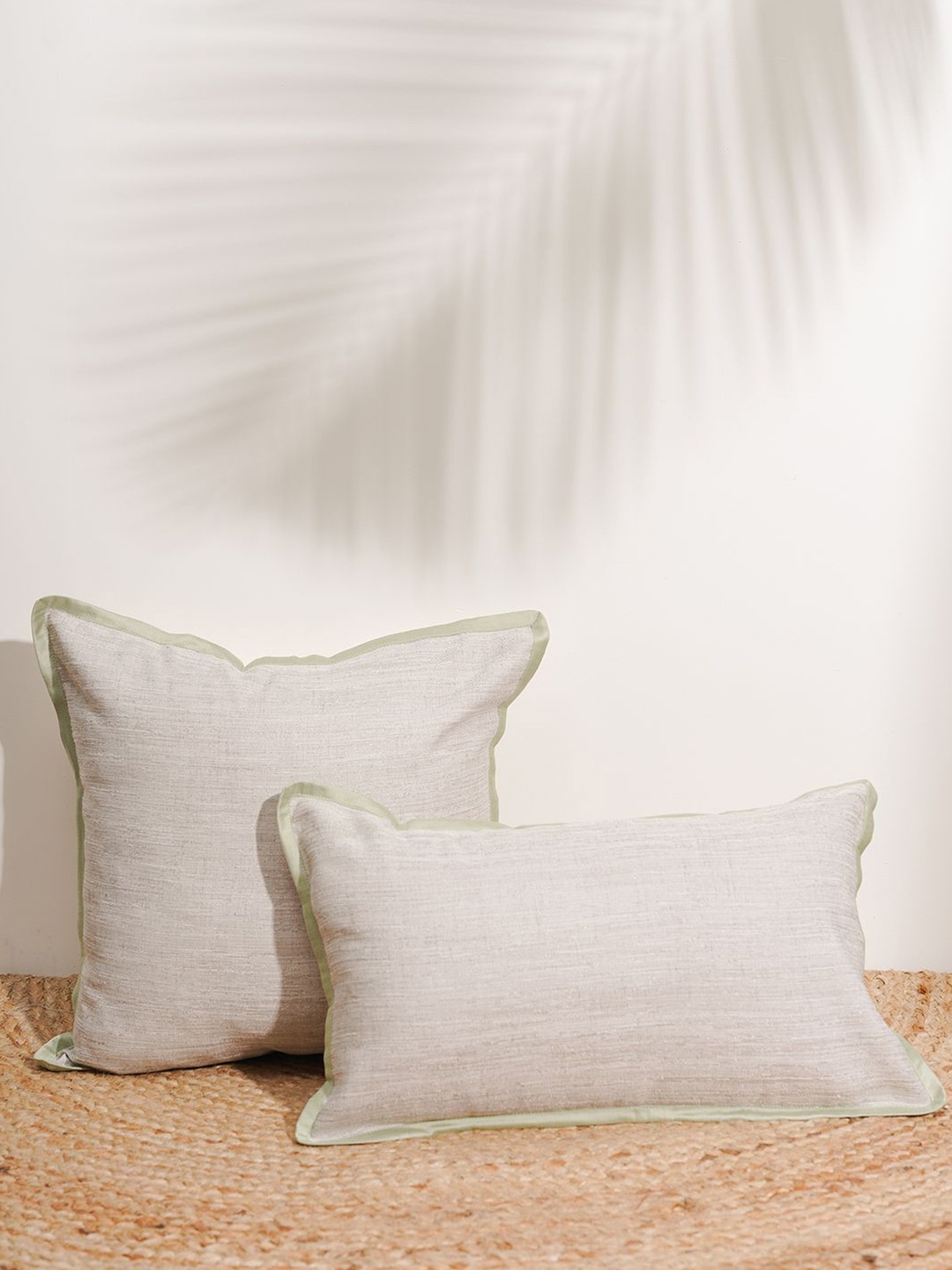

India Circus by Krsnaa Mehta Green Square Cushion Covers
