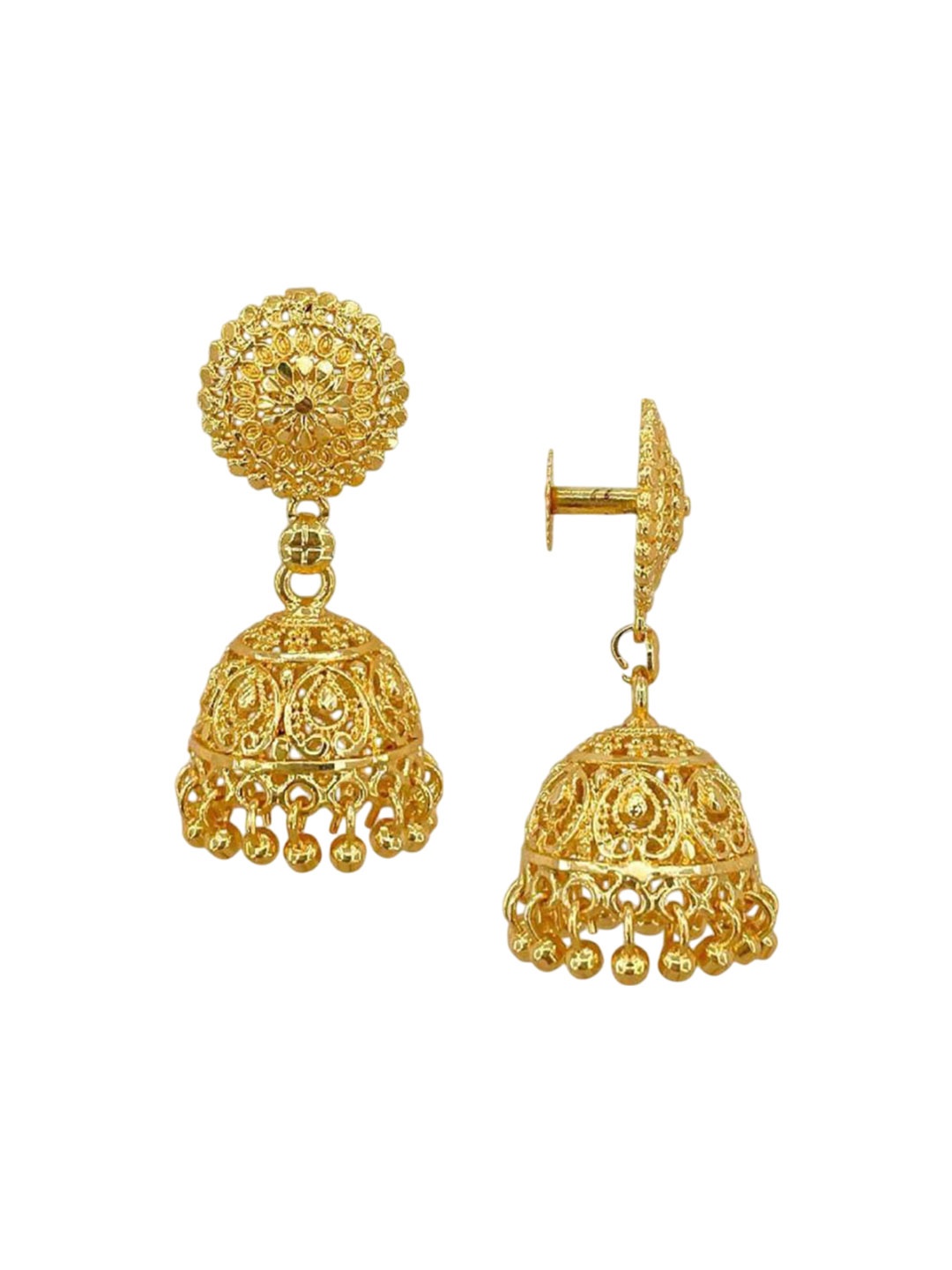 

Wynona Gold-Plated Contemporary Jhumkas Earrings