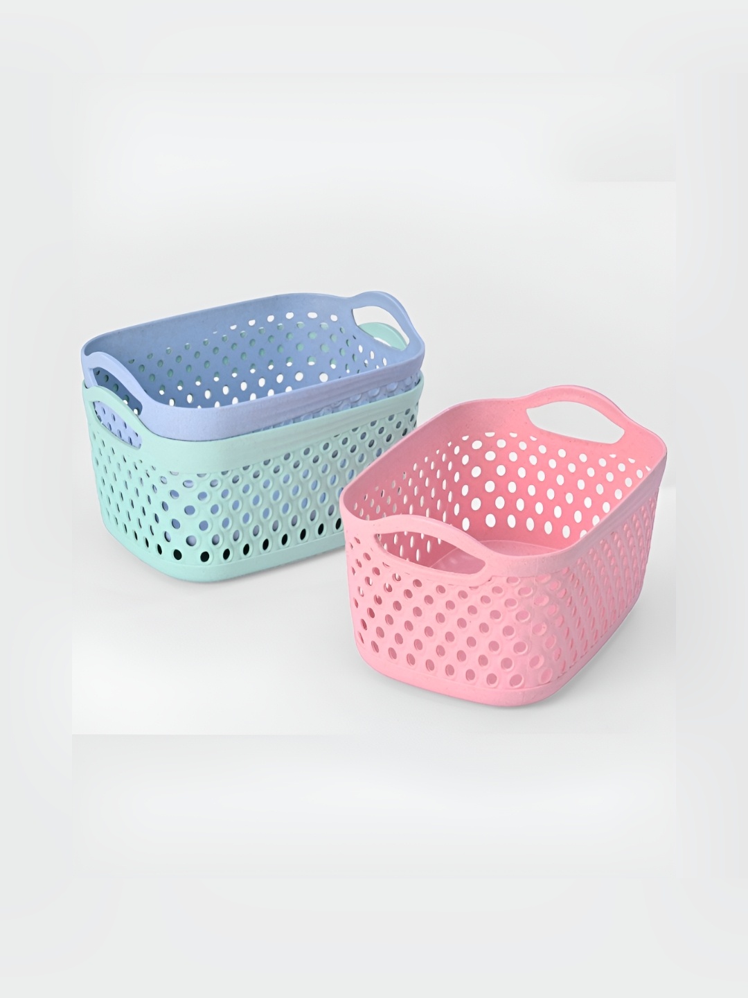 

eha Pink & Blue 3 Pieces Water Resistant Baskets