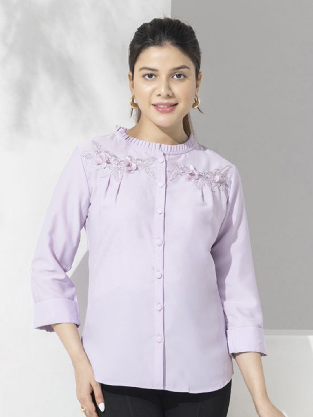 

Aumbe Velvet Top, Purple