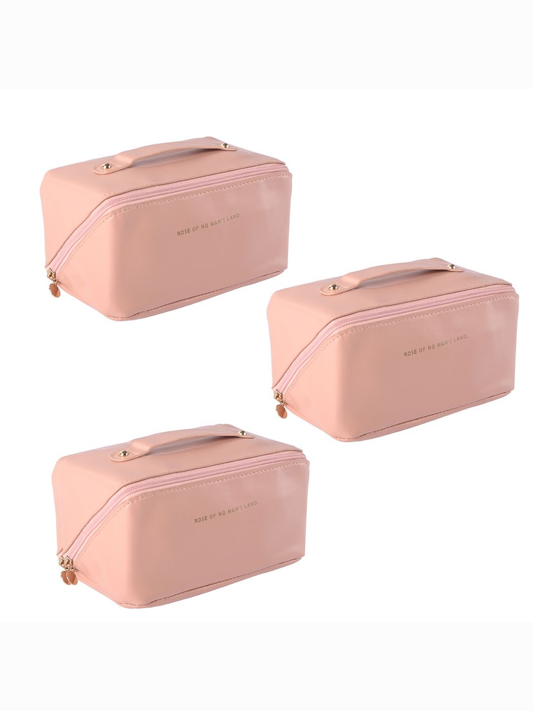 

Kuber Industries Set of 3 Pouch Travel Accessory, Pink