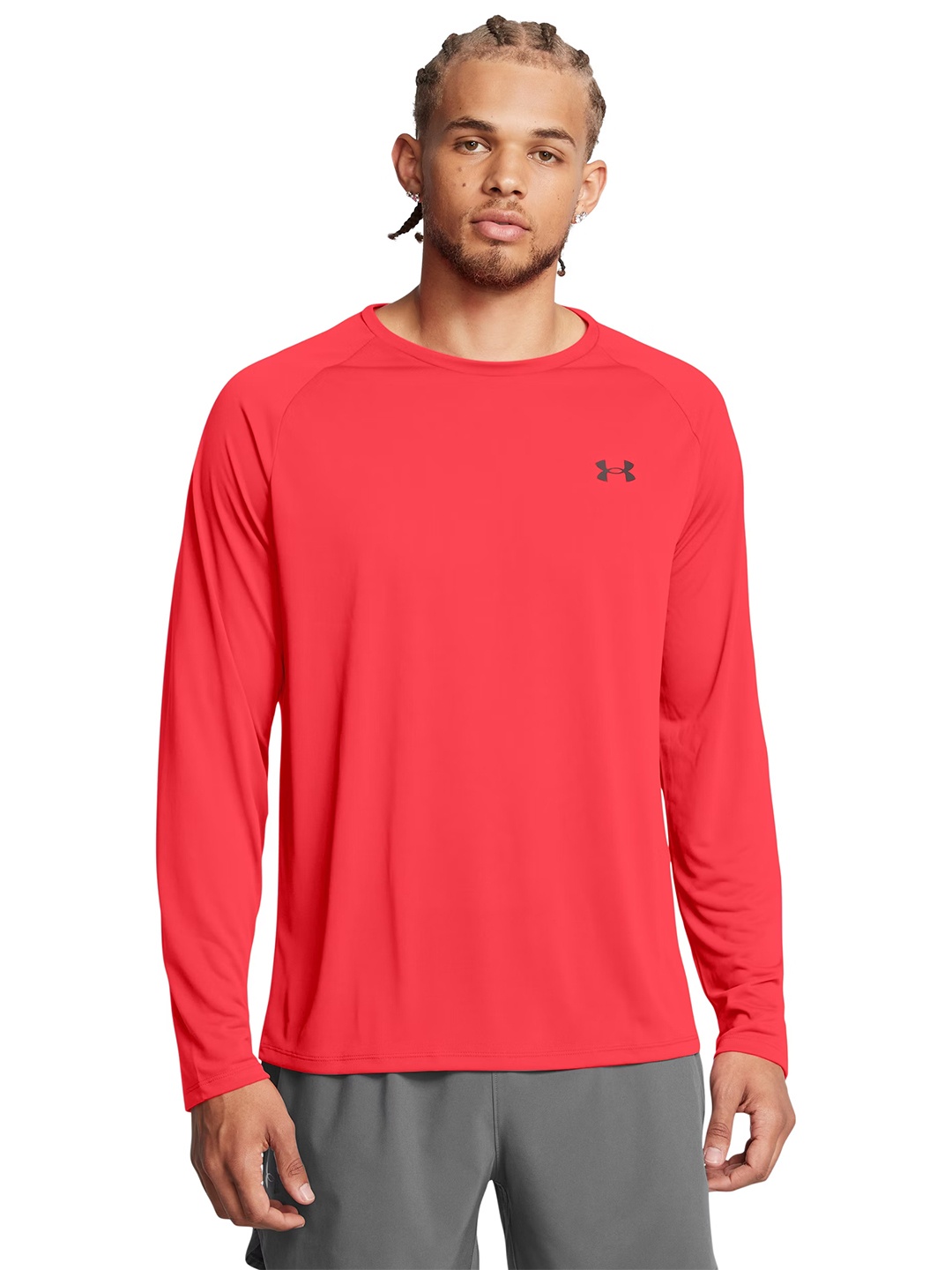 

UNDER ARMOUR Brand Logo Print Detail Loose Fit Tech Training T-shirt, Red