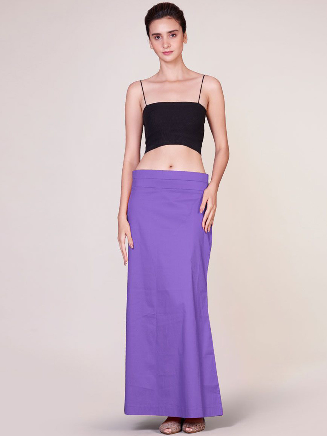 

I AM BY DOLLY JAIN D'Coat Simple With Extender Pettocoat Saree Shapewear, Purple