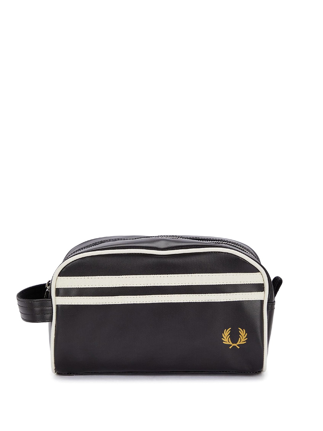 

Fred Perry Striped Structured Handheld Bag, Black
