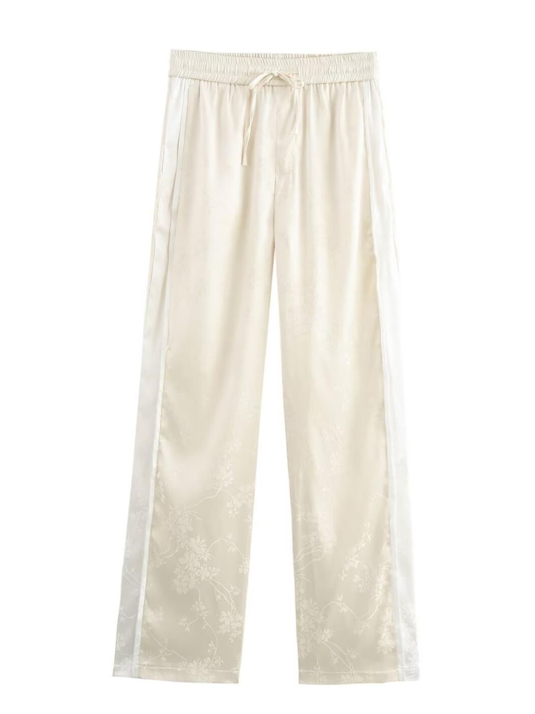 

LULU & SKY Women Straight Fit High-Rise Trousers, Beige