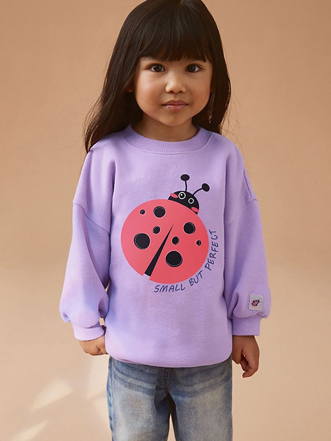 

JC SPARKLE Girls Graphic Printed Cotton T-shirt, Purple