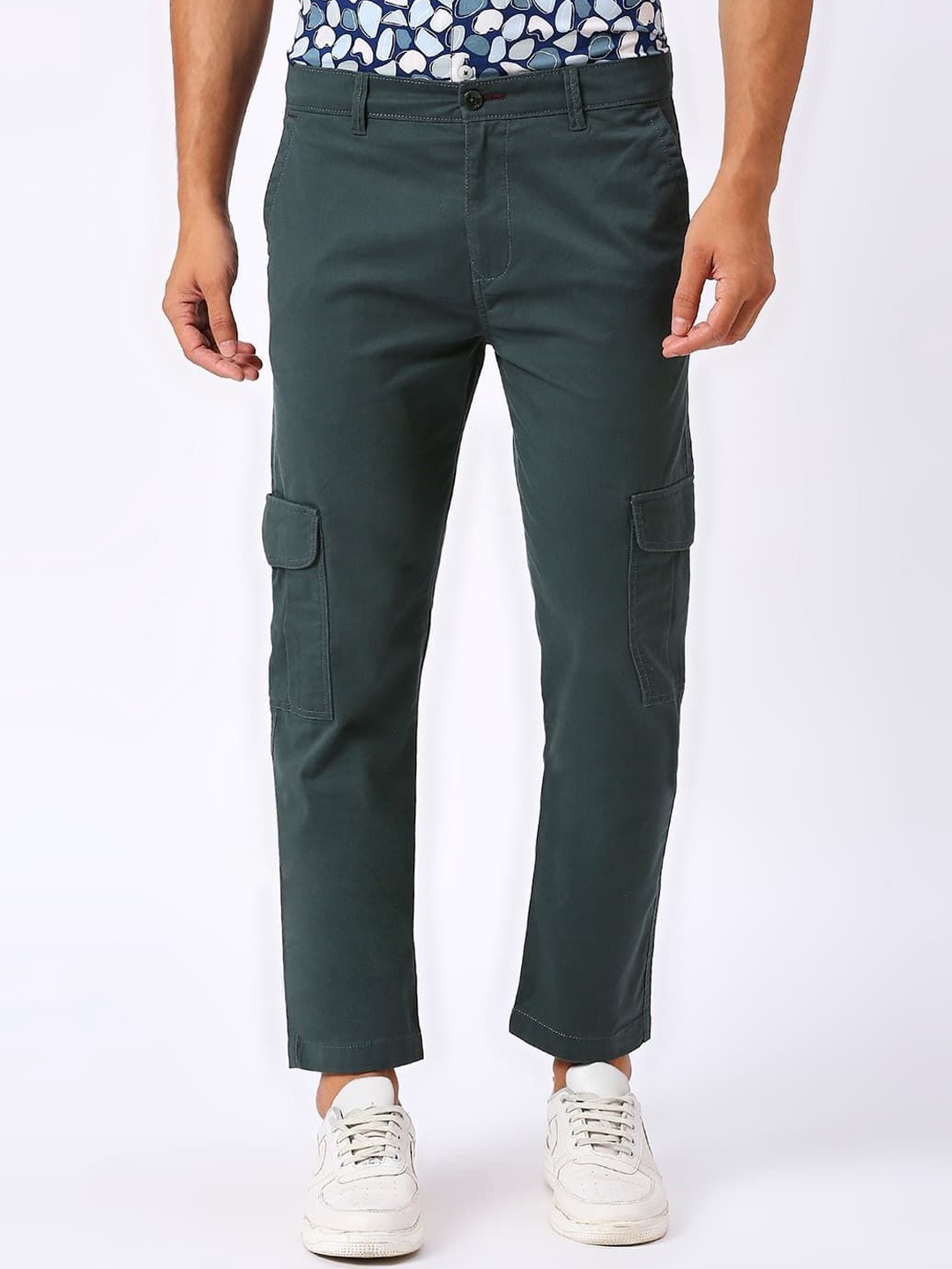 

Basics Men Trousers, Turquoise blue