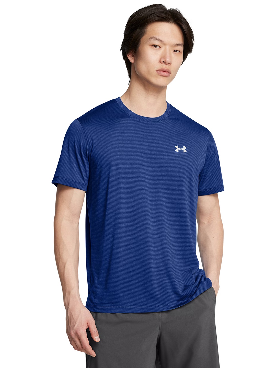 

UNDER ARMOUR Brand Logo Detail Reflective Running T-Shirt, Blue