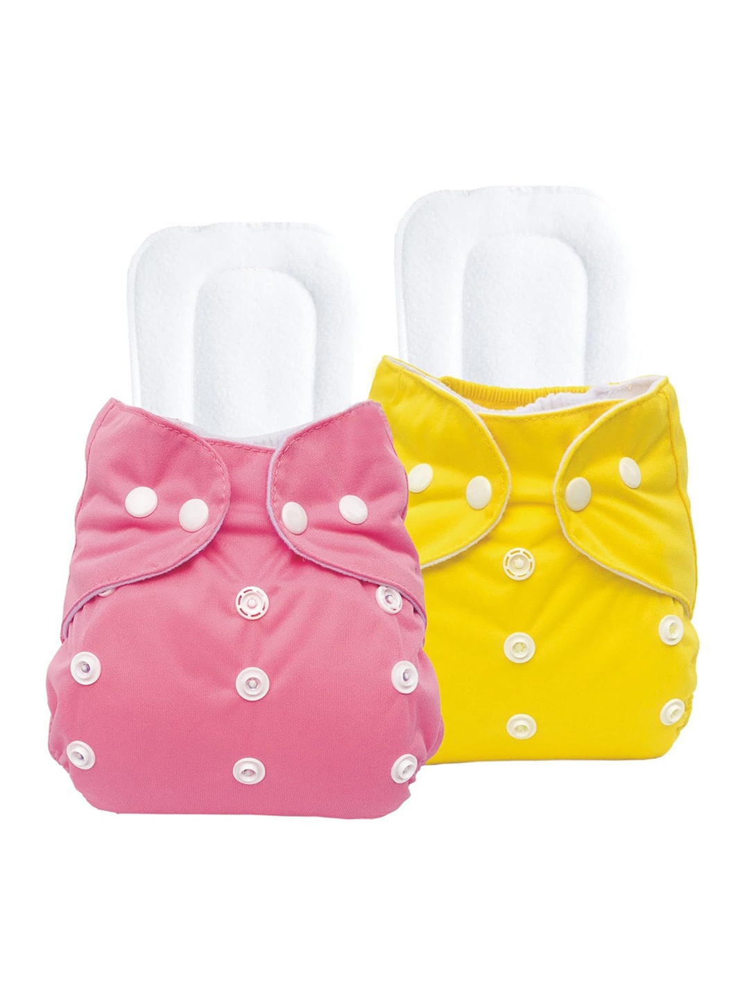 

Kritiu Kids Set Of 2 Reusable Cloth Diaper, Pink