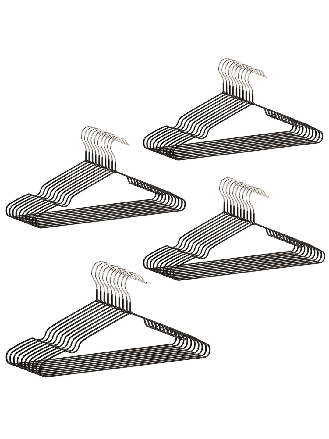 

Kuber Industries 40-Pcs Black Cloth Hangers