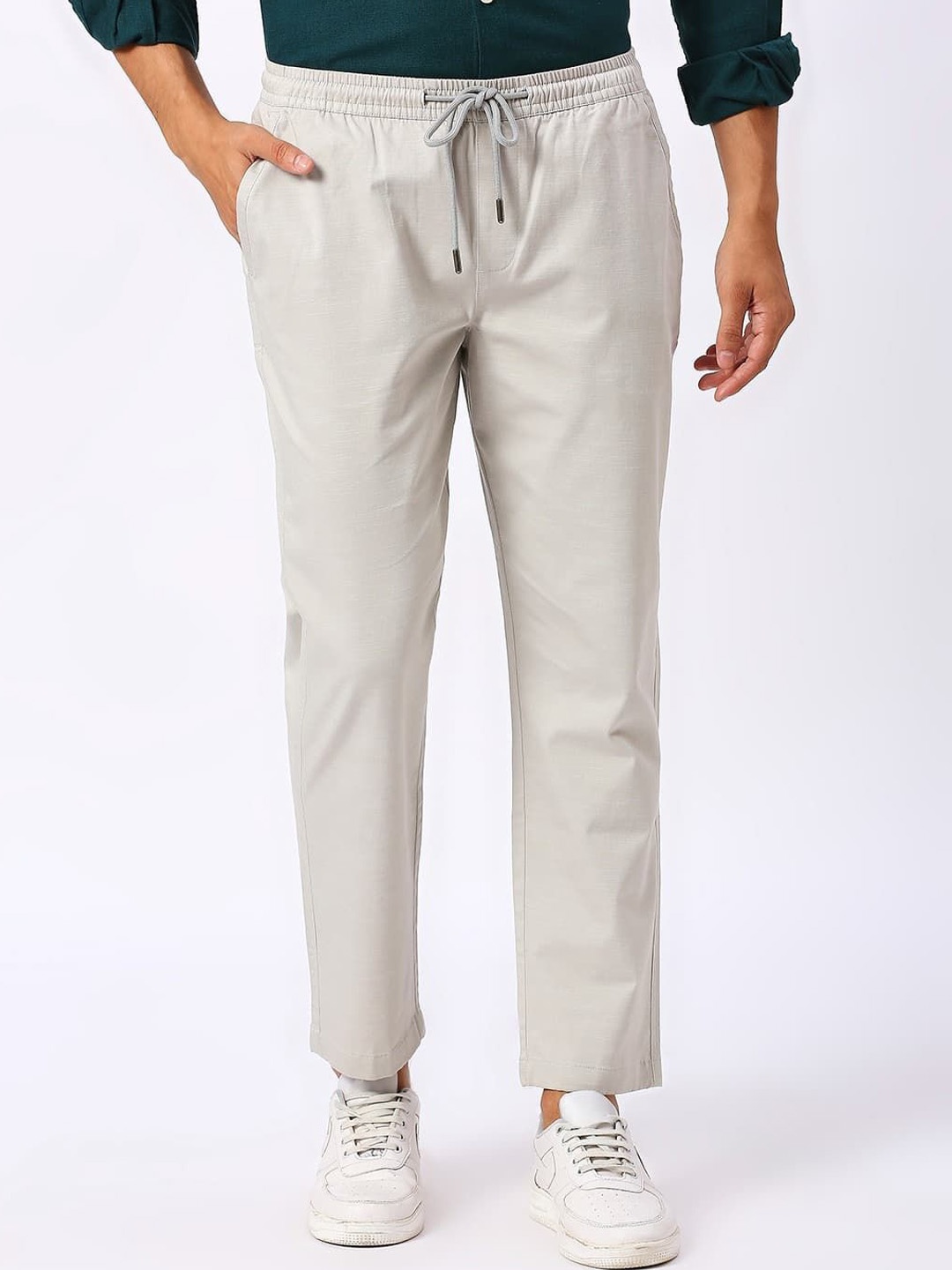 

Basics Men Trousers, Green