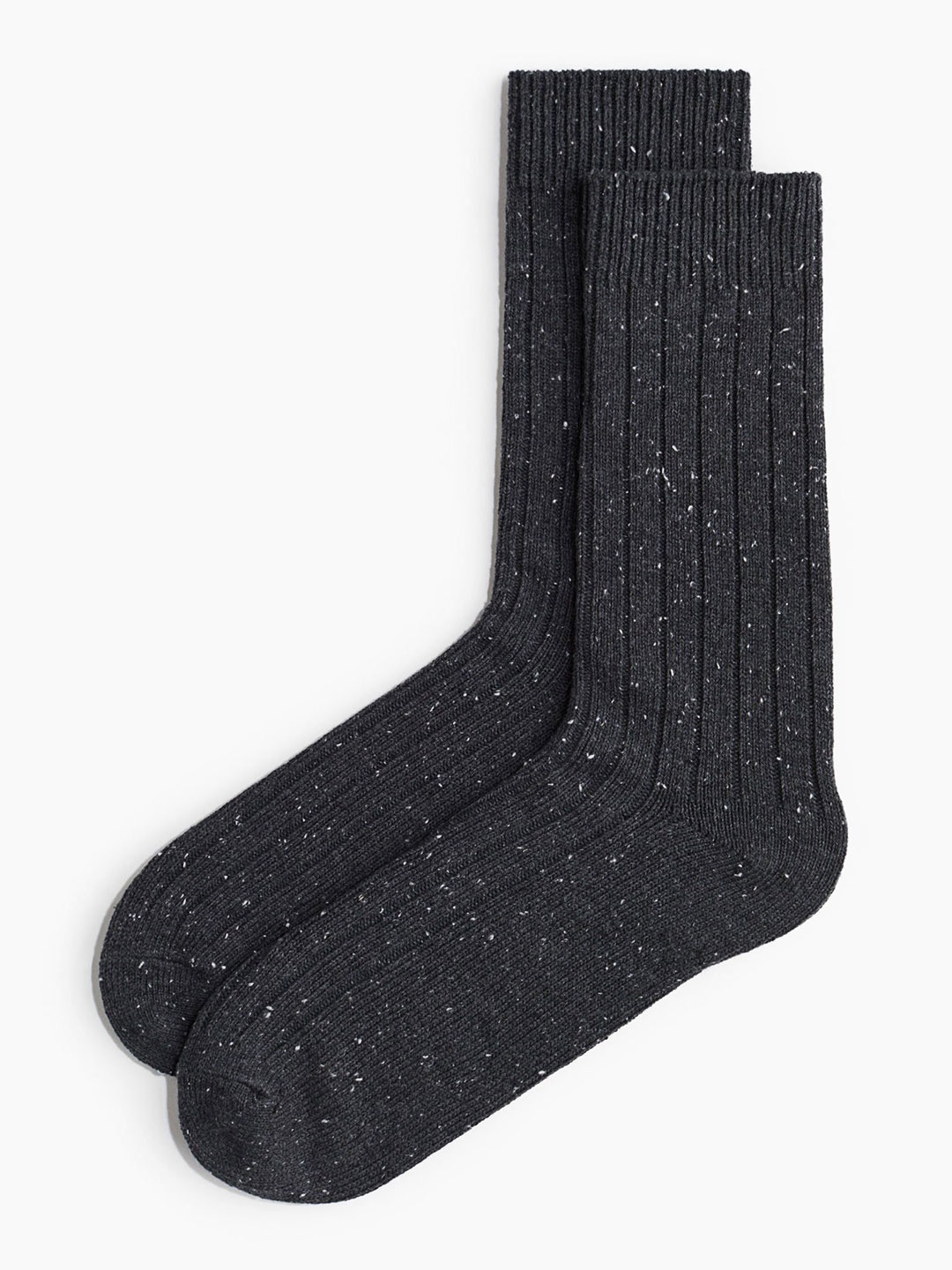 

H&M Rib-Knit Socks, Grey