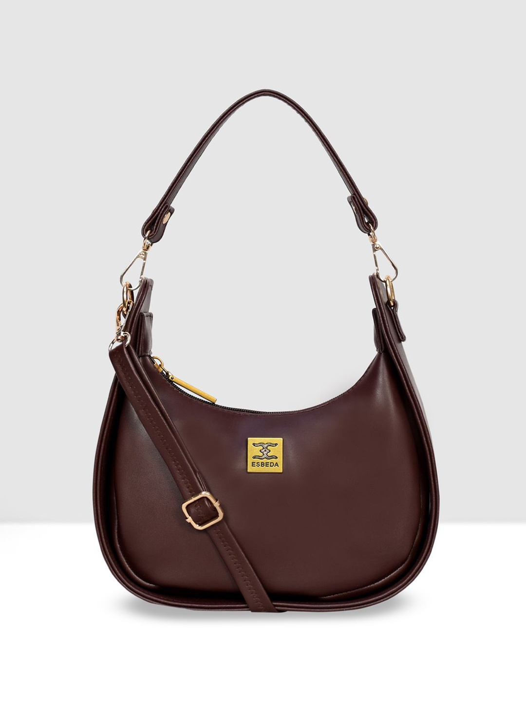 

ESBEDA PU Swagger Sling Bag with Tasselled, Brown