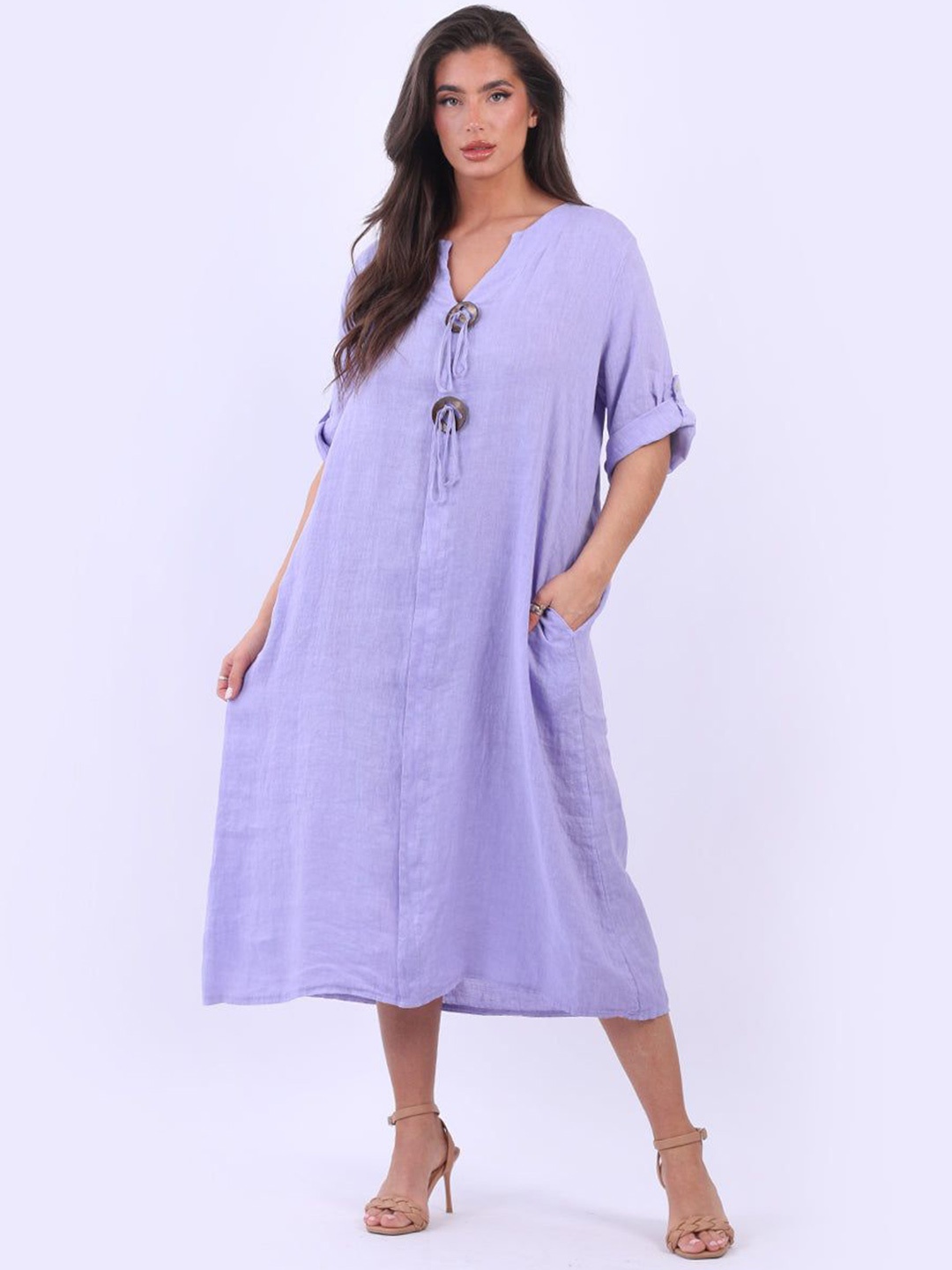 

StyleCast Women A-Line Midi Dress, Lavender