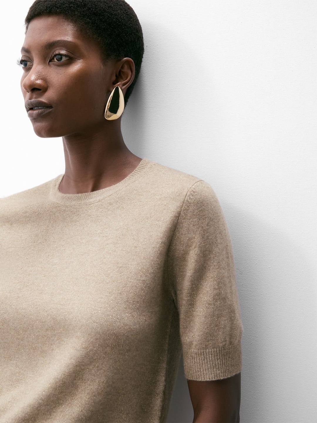 

Marks & Spencer Women Woollen Round Neck Top, Brown