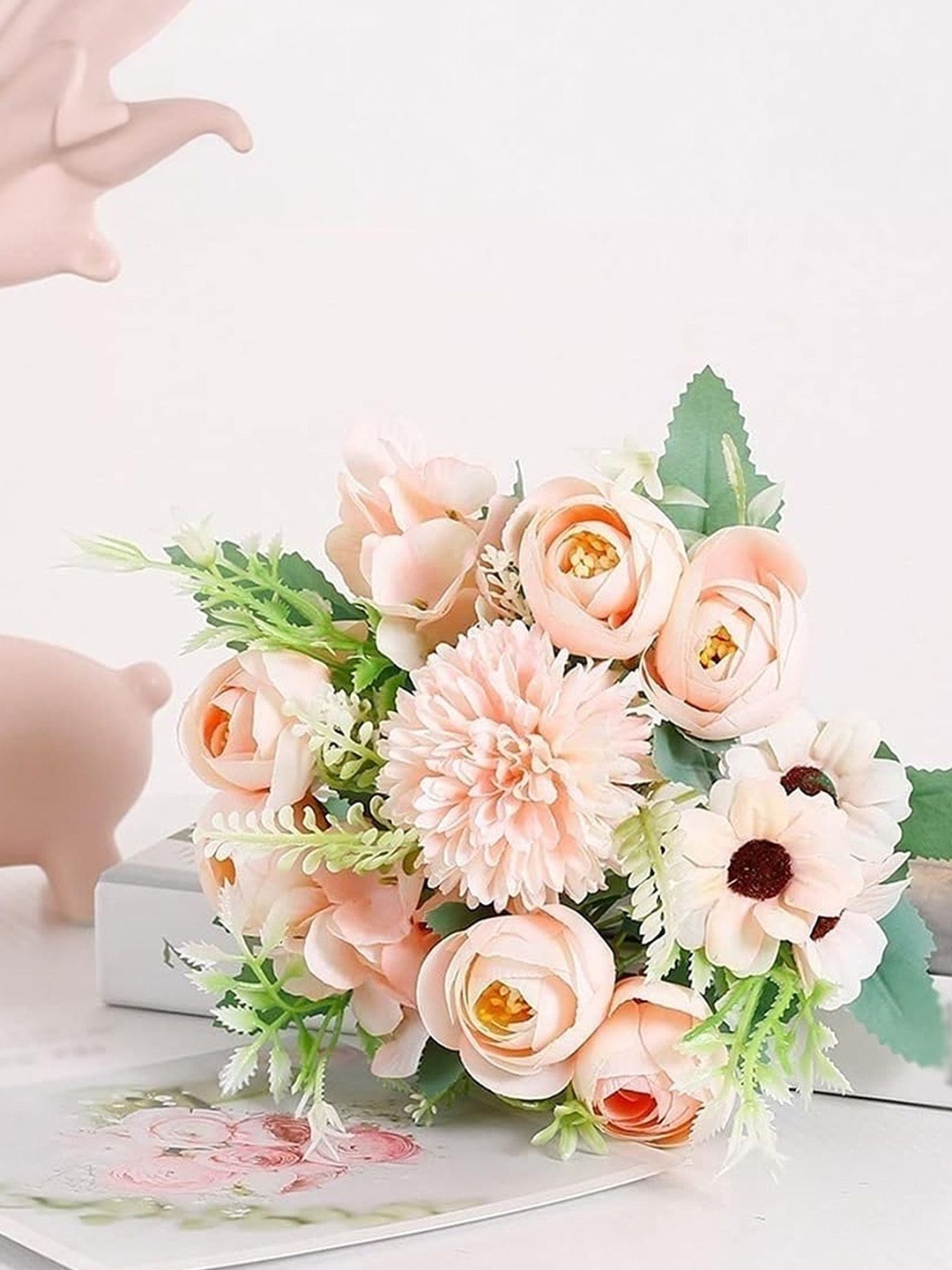 

Ekhasa Peach-Coloured Daisy Artificial Flower