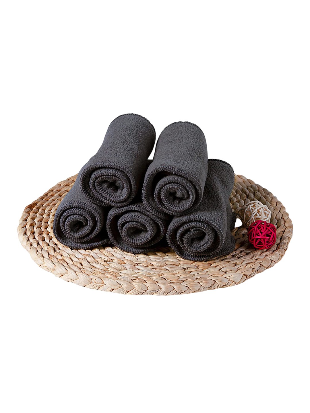 

Kritiu Kids Set Of 5 Reusable Diaper Insert Pad, Black