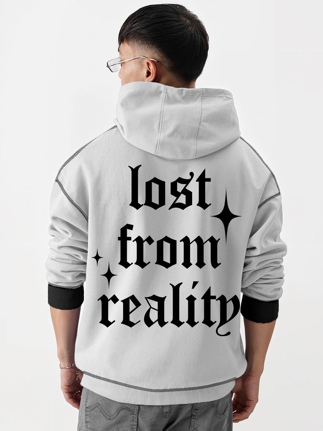 

Crazymonk Men Printed Hooded Sweatshirt, Multi