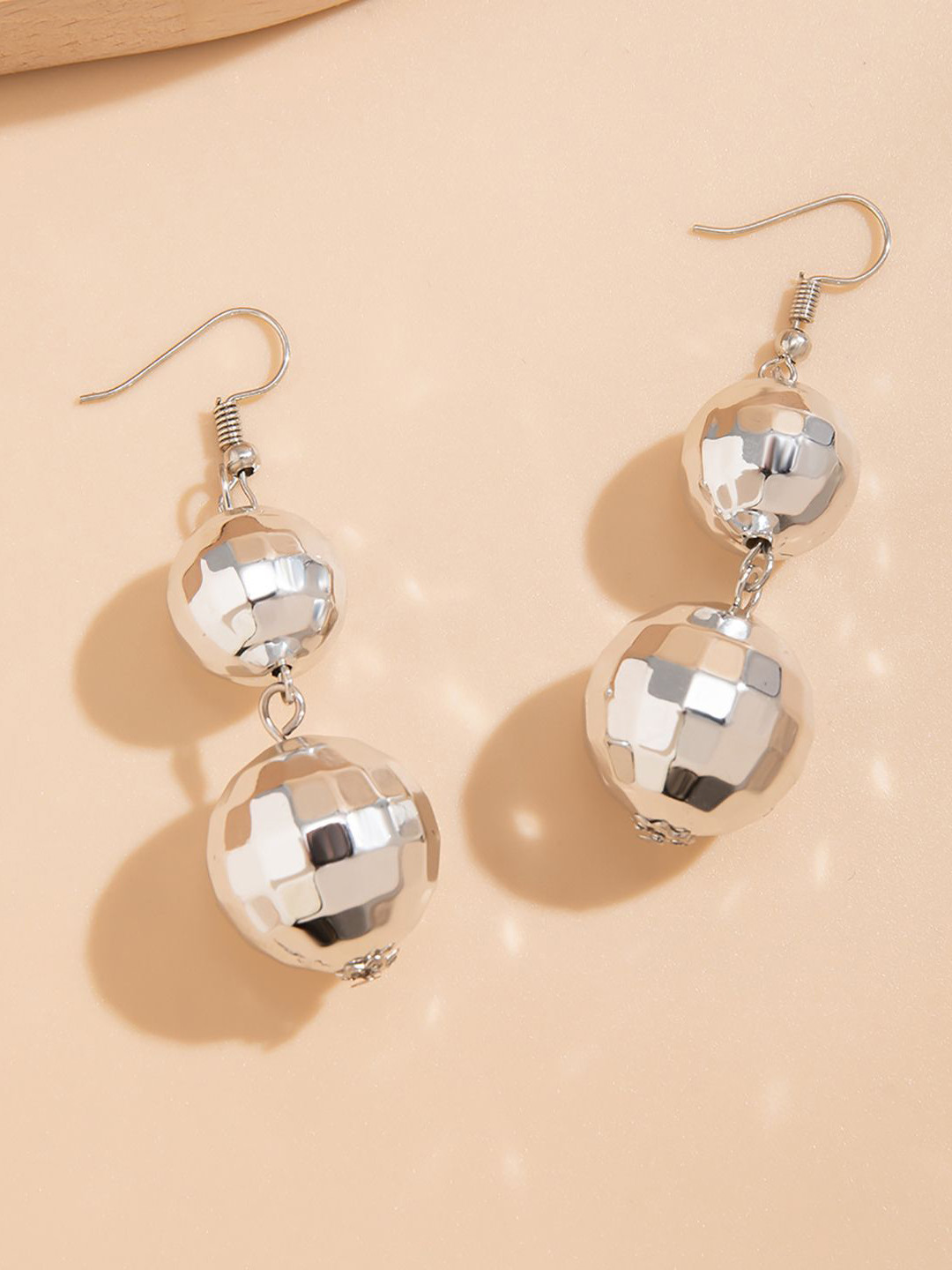 

StyleCast x Revolte Silver-Plated Spherical Drop Earrings