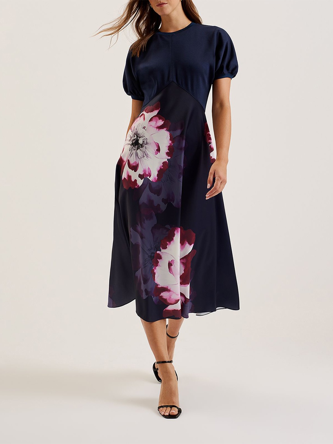 

Ted Baker Women Floral Printed Maxi Midi Dress, Blue