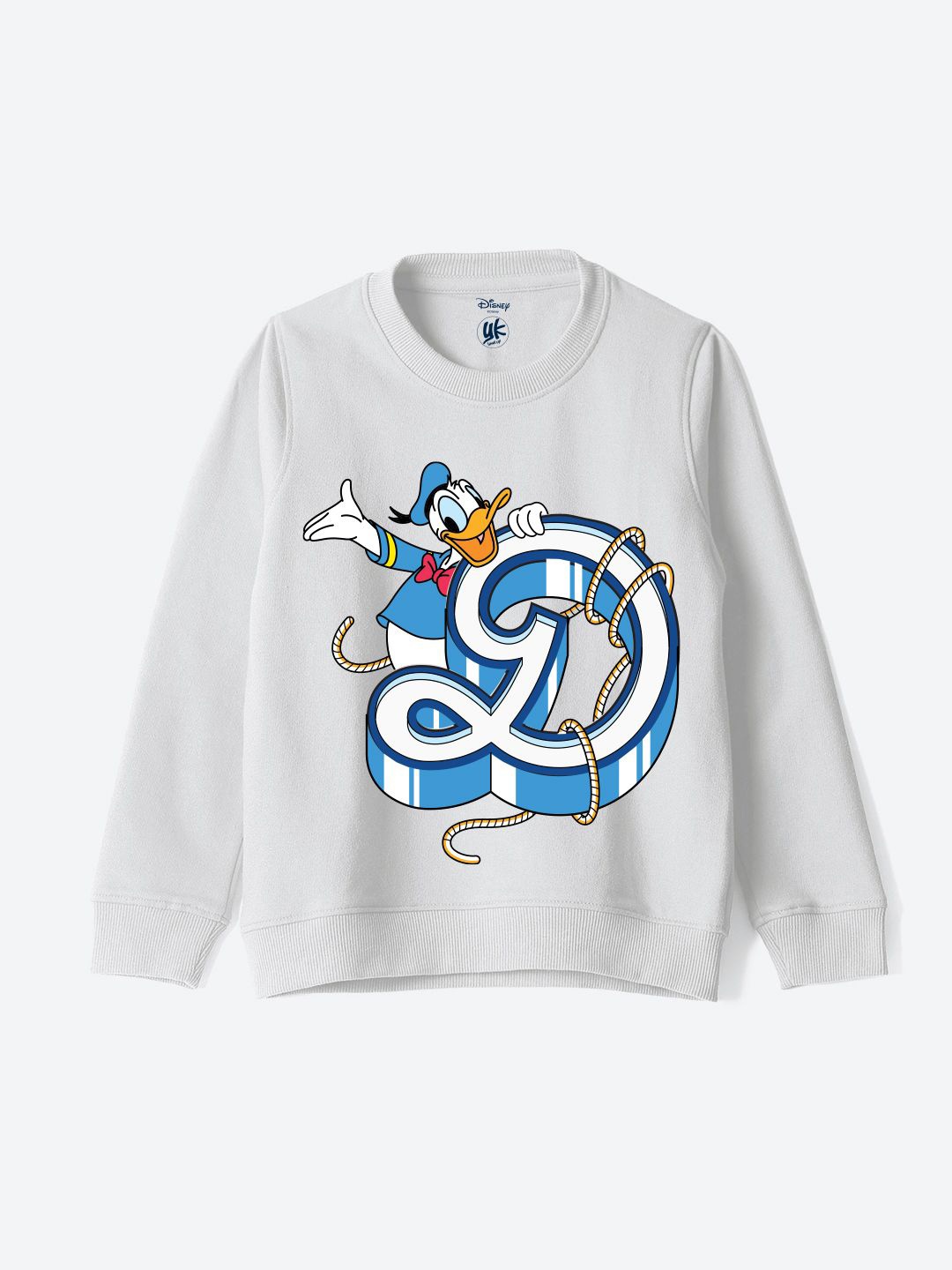 

YK Disney Unisex Kids Printed Sweatshirt, White