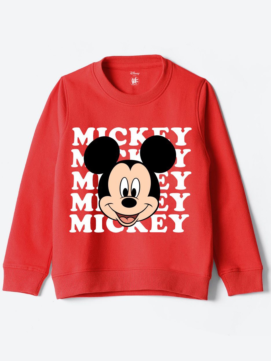 

YK Disney Kids Graphic Printed Pullover Sweatshirt, Red