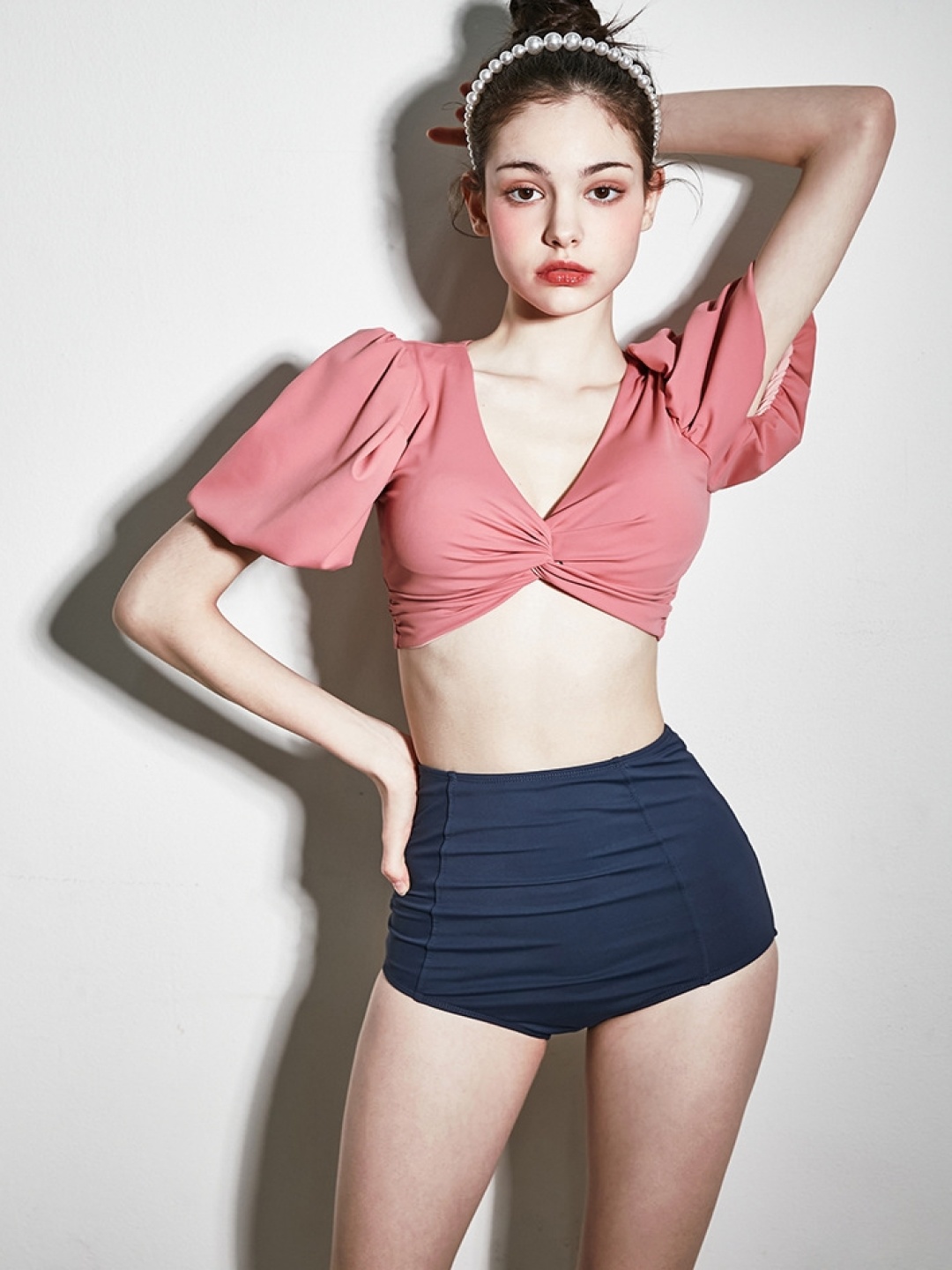 

LULU & SKY Women Two Piece Swim Set, Pink