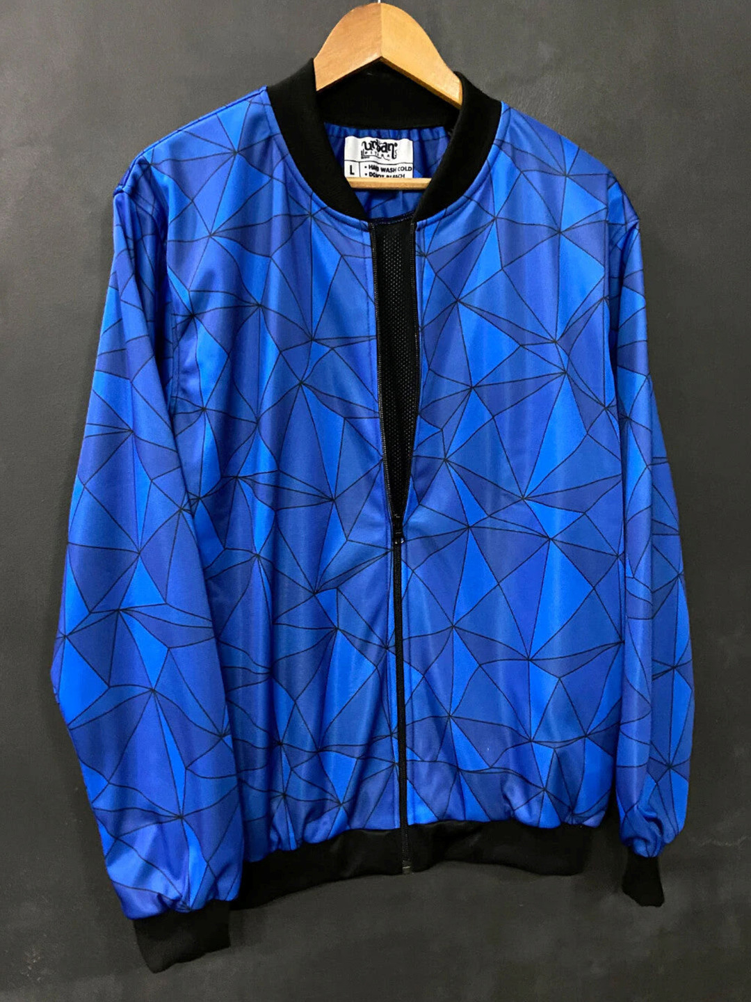 

URBAN PITARA Men Lightweight Outdoor Bomber Jacket, Blue