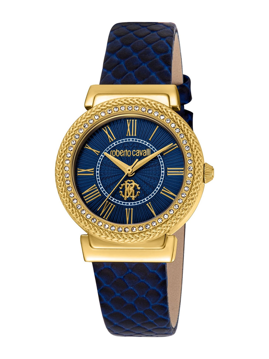 

Roberto Cavalli Women Dial & Leather Straps Analogue Watch RC5L039L1025, Blue