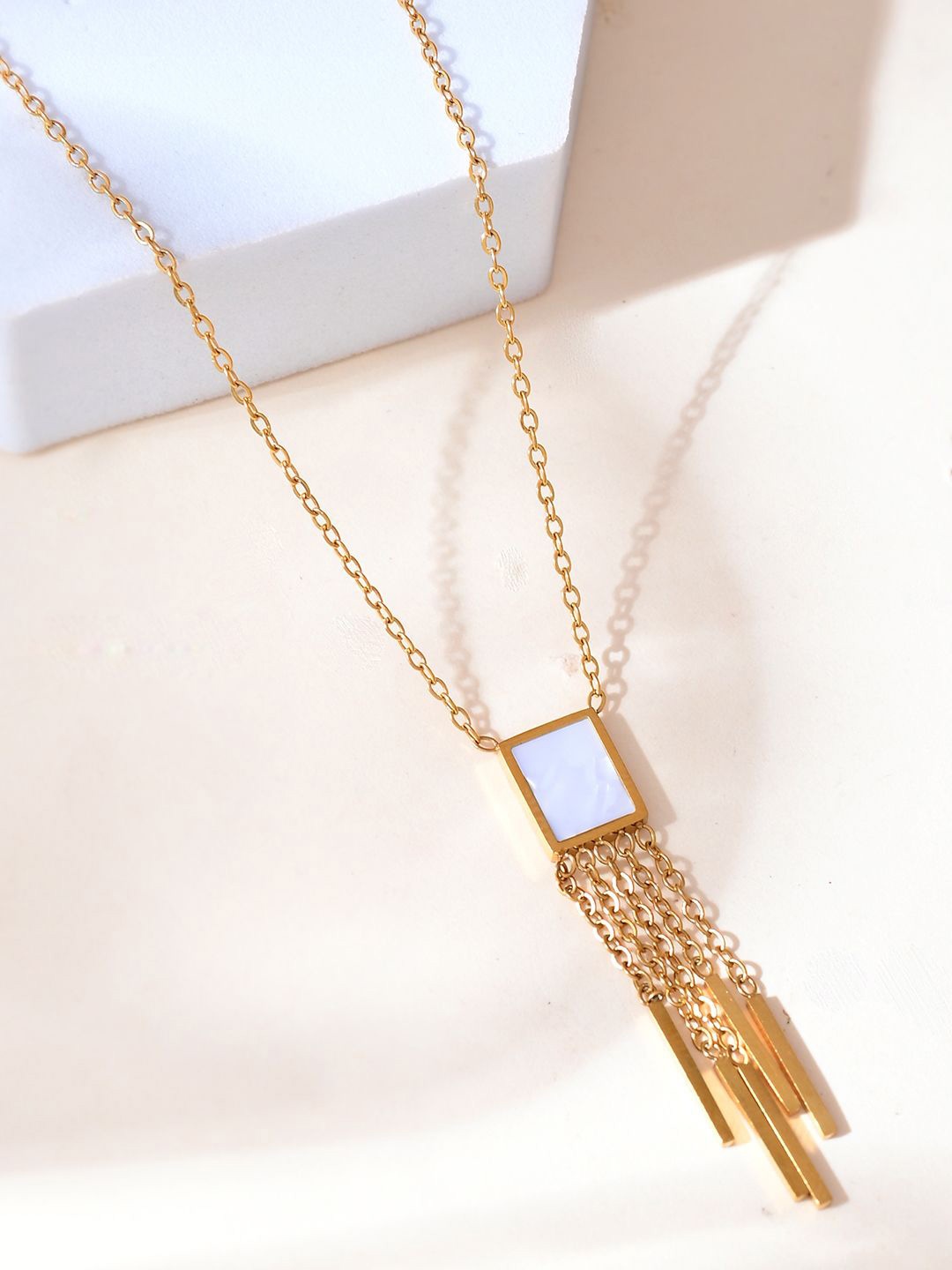 

Voylla Gold-Plated Quirky Pendants with Chains