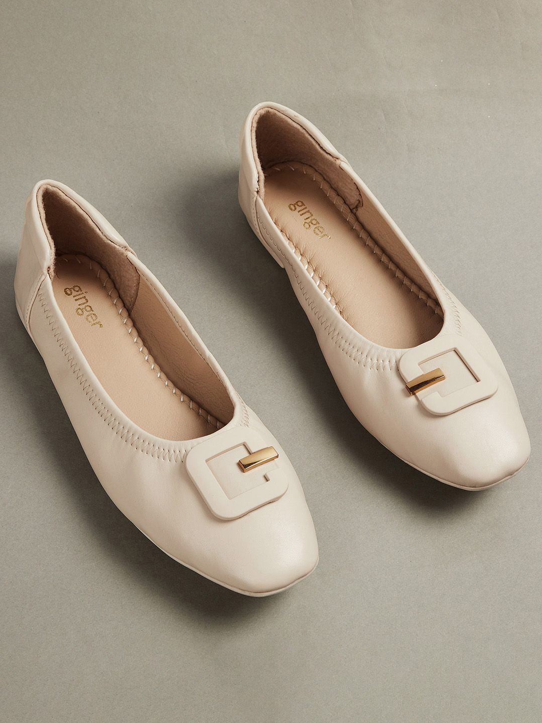 

Ginger by Lifestyle Women Slip-On Sneakers, Cream