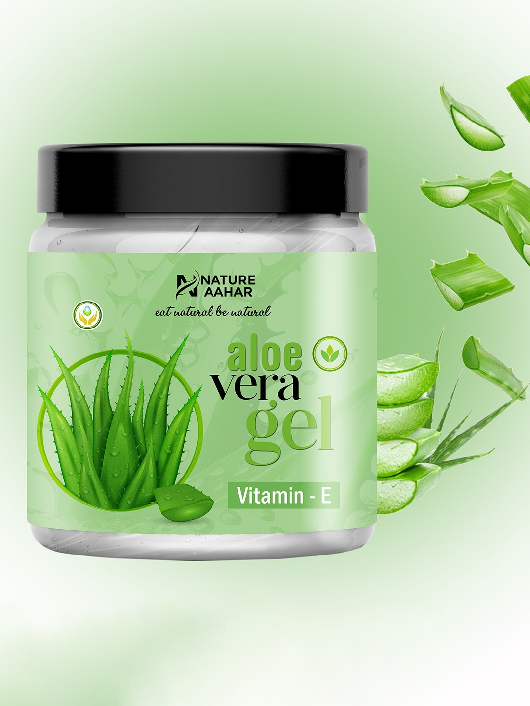 

Nature Aahar Aloe Vera Gel With Vitamin E For Soothing & Hydrating Skin - 400 g, Transparent