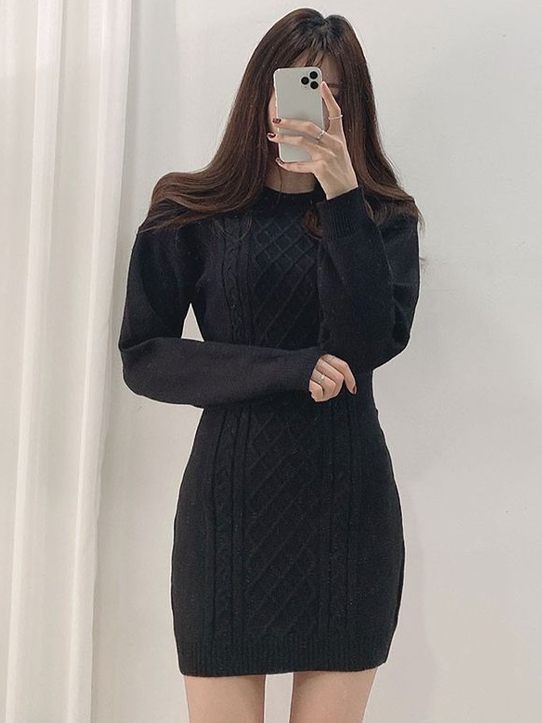 

LULU & SKY Bodycon Mini Dress, Black