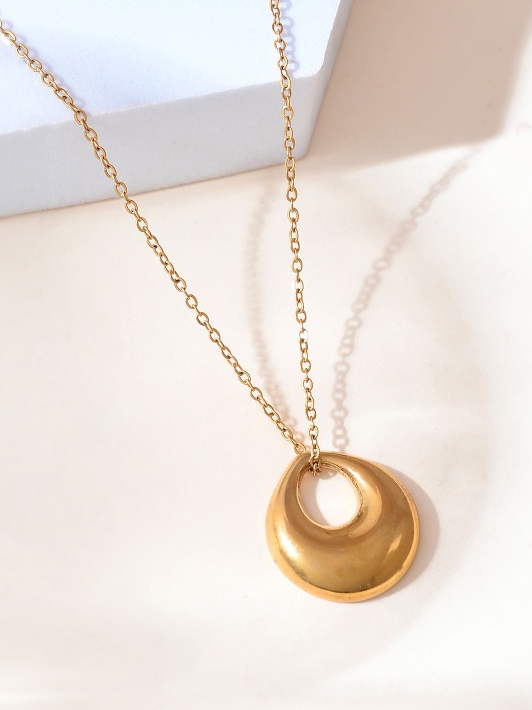 

Voylla Moonlit Glam Quirky Pendants with Chains, Gold
