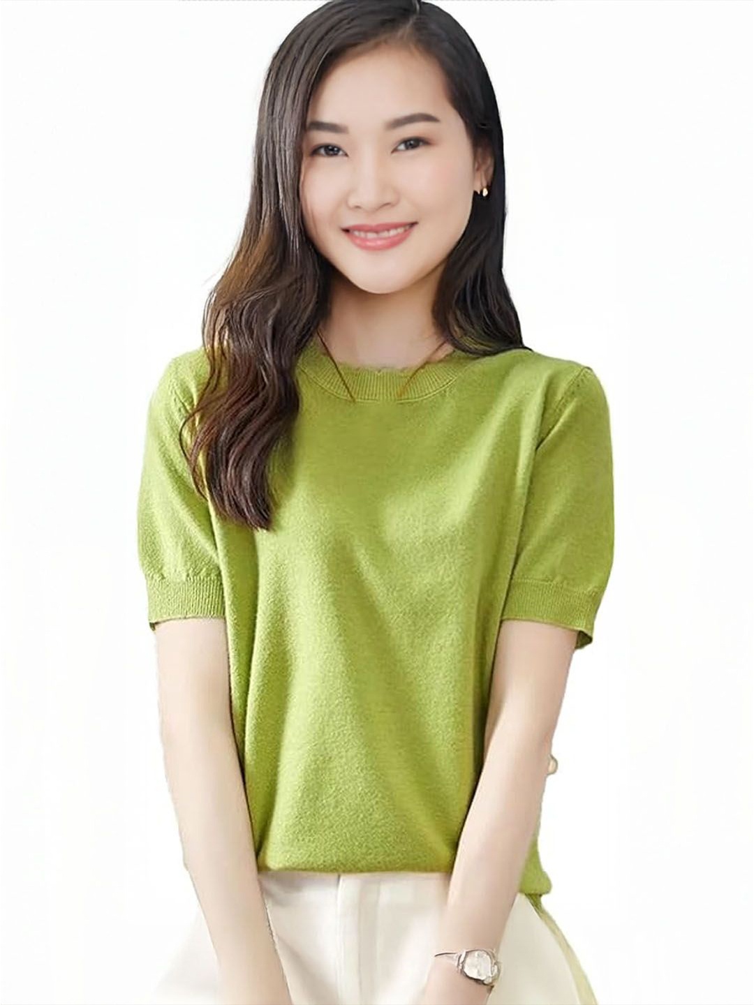 

StyleCast Puff Sleeve Top, Green